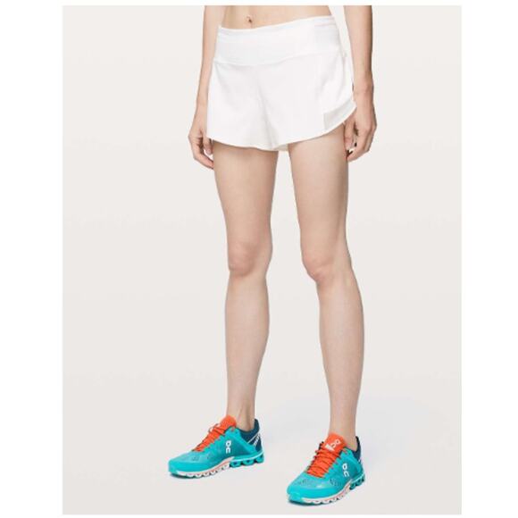 Lululemon Mesh Over Miles Short *3" White Size 12 Running Outdoor Athletic - Picture 2 of 12